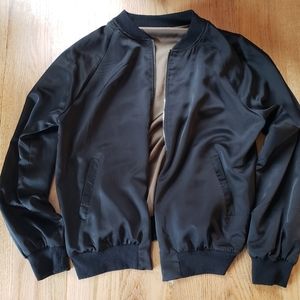 Missguided Satin Reversible Bomber Jacket
